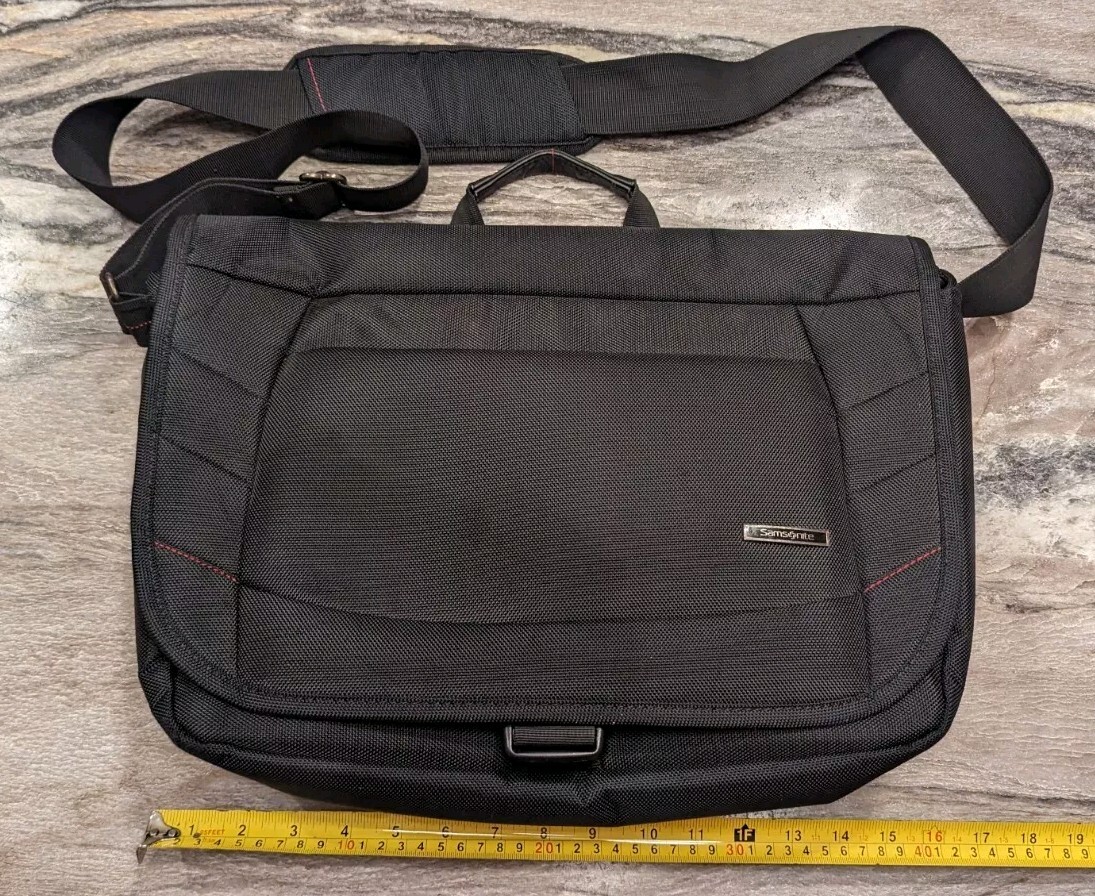 Samsonite 15.6 Black Business Travel Laptop Bag Strap Storage - for most Brands 