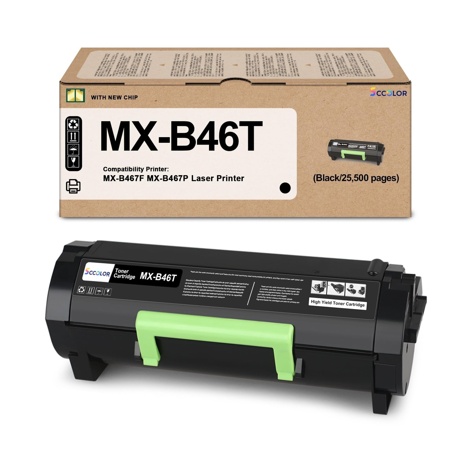 MX-B46T Toner Cartridge Compatible MX-B46T 25B3450 Black Toner Cartridge Repl...