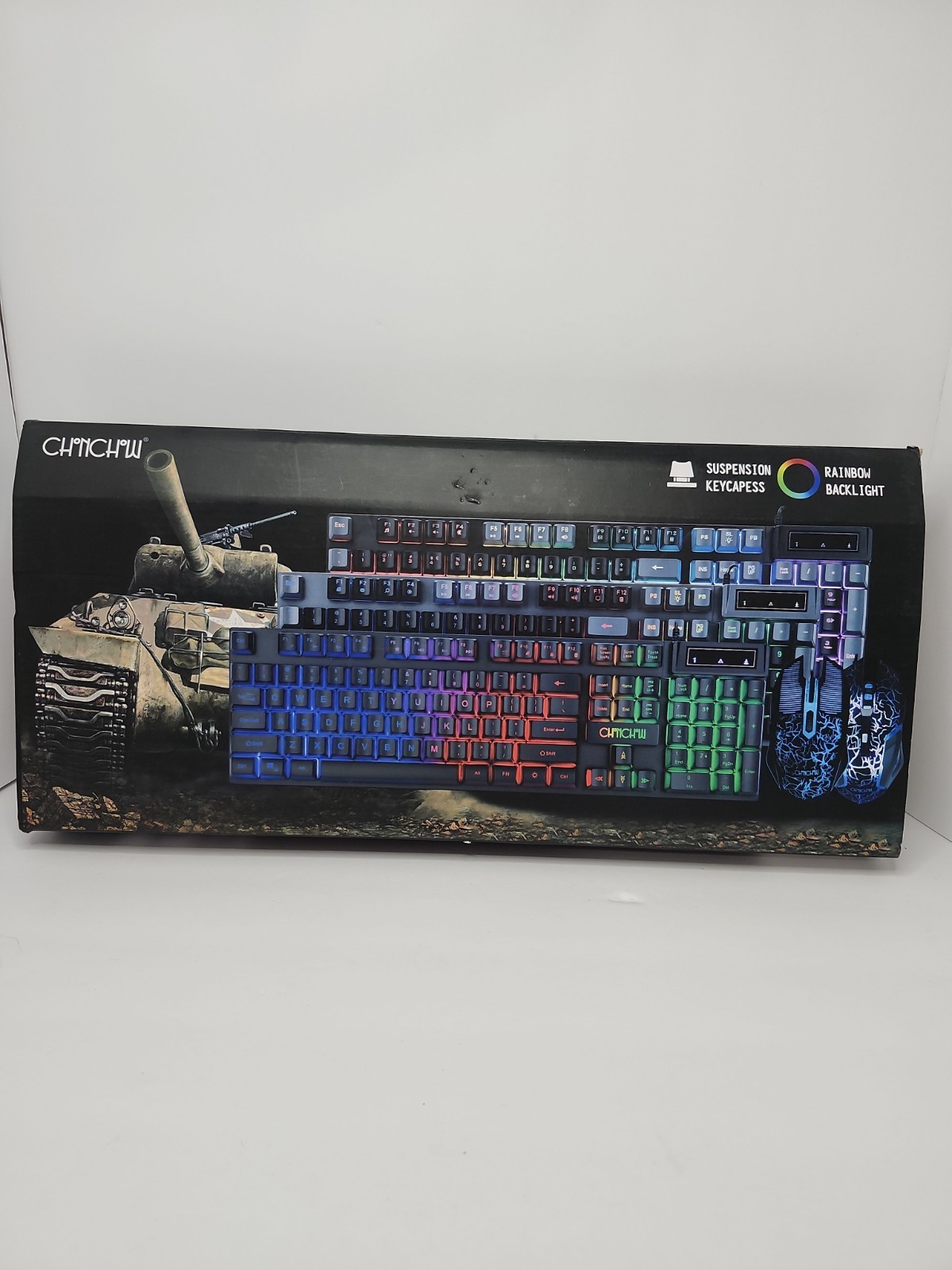 Chonchow RBG Keyboard Mouse Mousepad BRAND NEW OPEN BOX BIN1