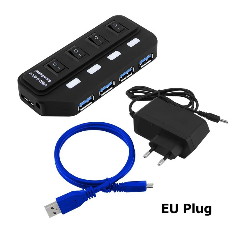 Switch Extension Hub 4-port USB 3.0 Hub Computer USB Extension Hub One Drag Four