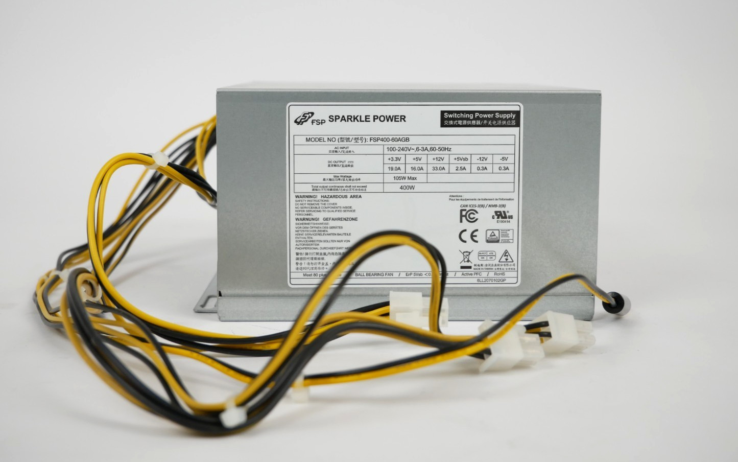 FSP Sparkle Power FSP400-60AGB 400W 80 PLUS Bronze ATX Power Supply