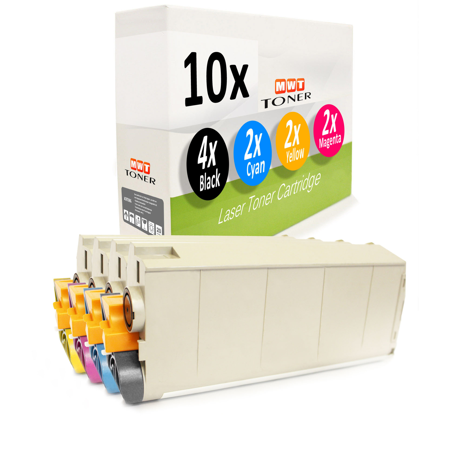 10x MWT Cartridge for OKI C-711-N C-710-DN C-711-DM