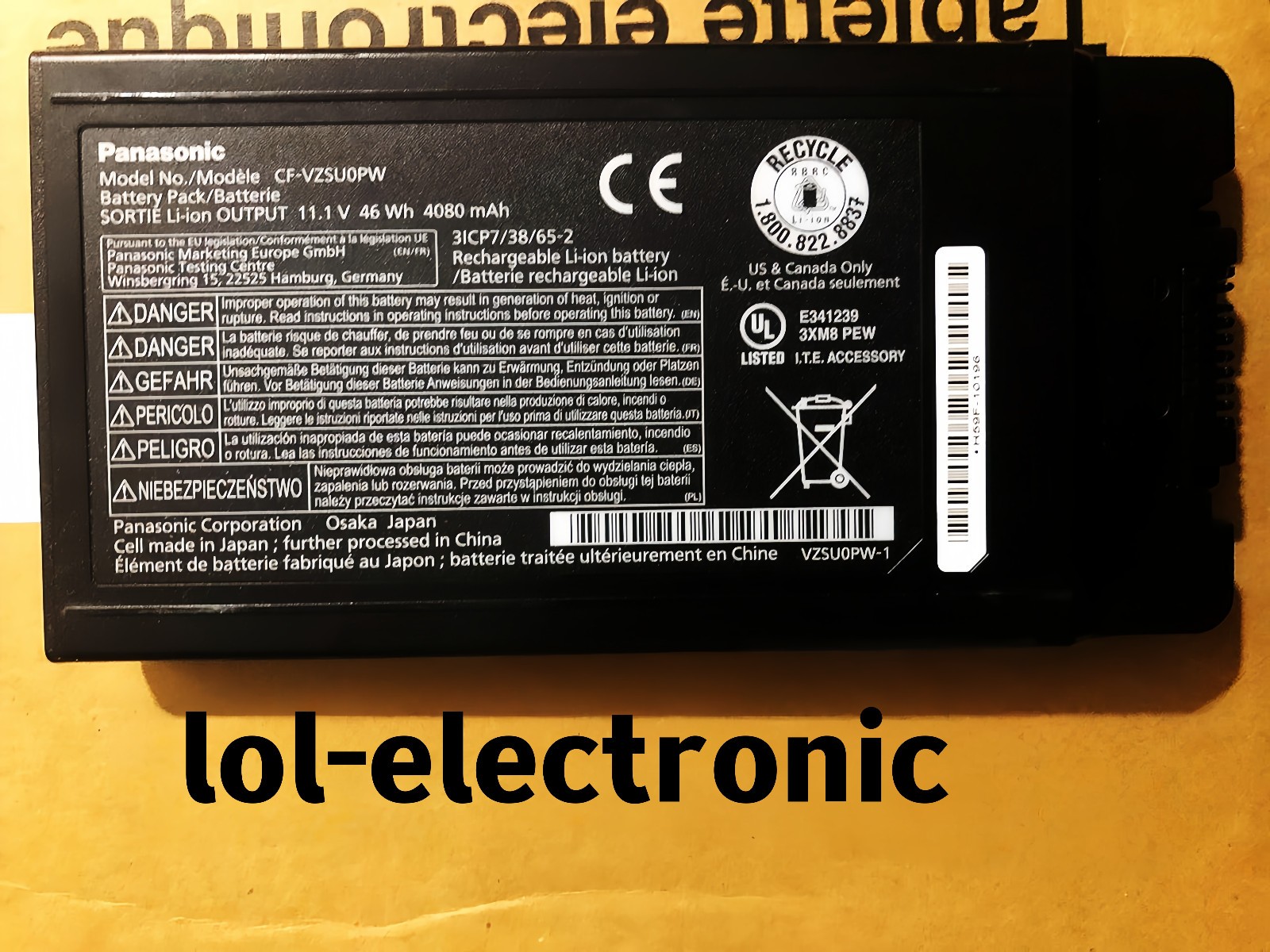 Genuine CF-VZSU0PR CF-VZSU0PW Battery for Panasonic Toughbook CF54 CF-54 Mk1 OEM