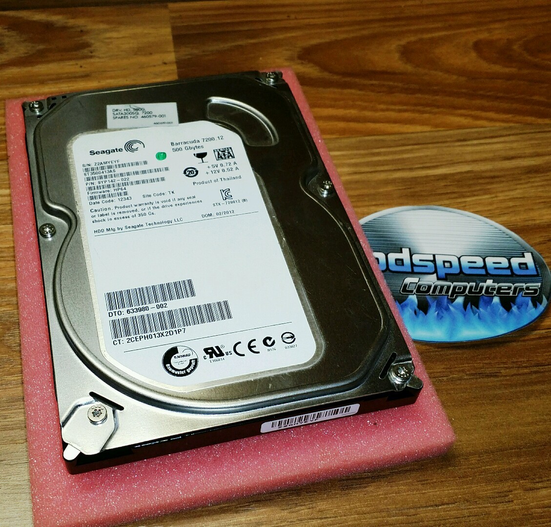 Dell Studio 540 540s - 500GB SATA Hard Drive - Windows XP Professional Pro 64