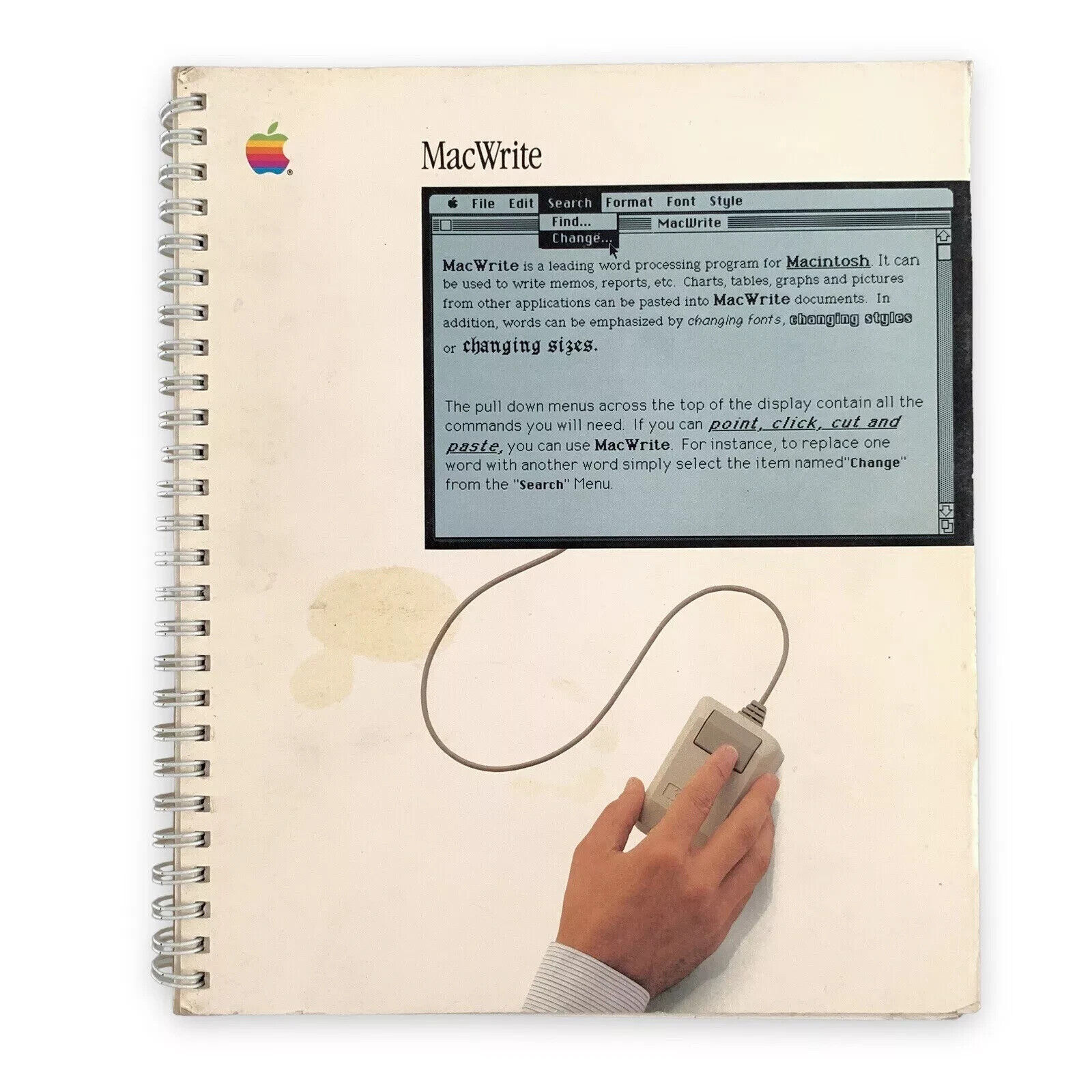 MacWrite Manual for Apple Macintosh VTG 1984 