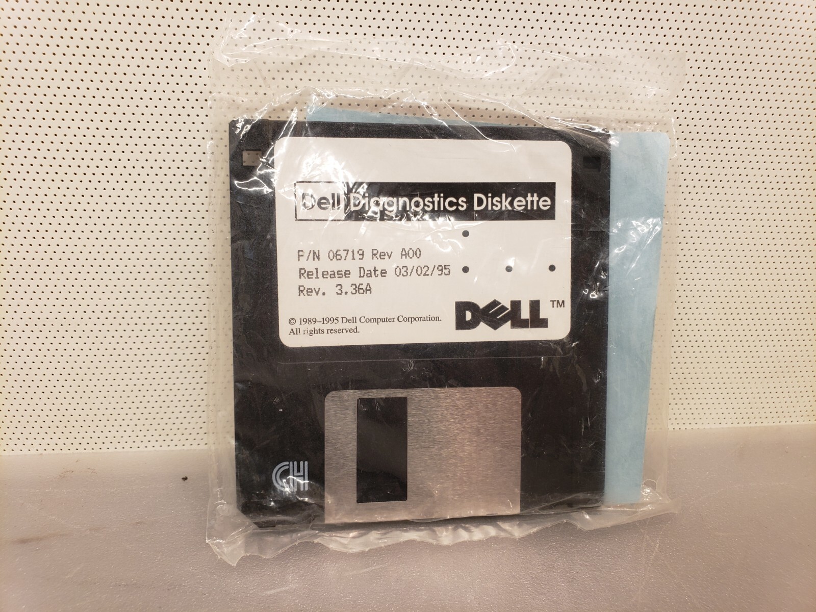 Vintage New Sealed Dell Diagnostics Diskette 3.36A - 3.5" Floppy Disk Media