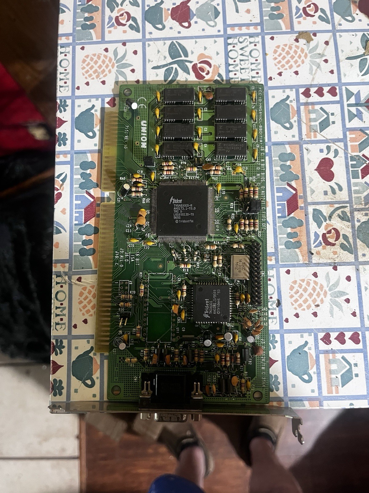 Vintage Trident TVGA8900D-R 16-Bit ISA VGA Graphics Card 1MB Retro PC 1990s