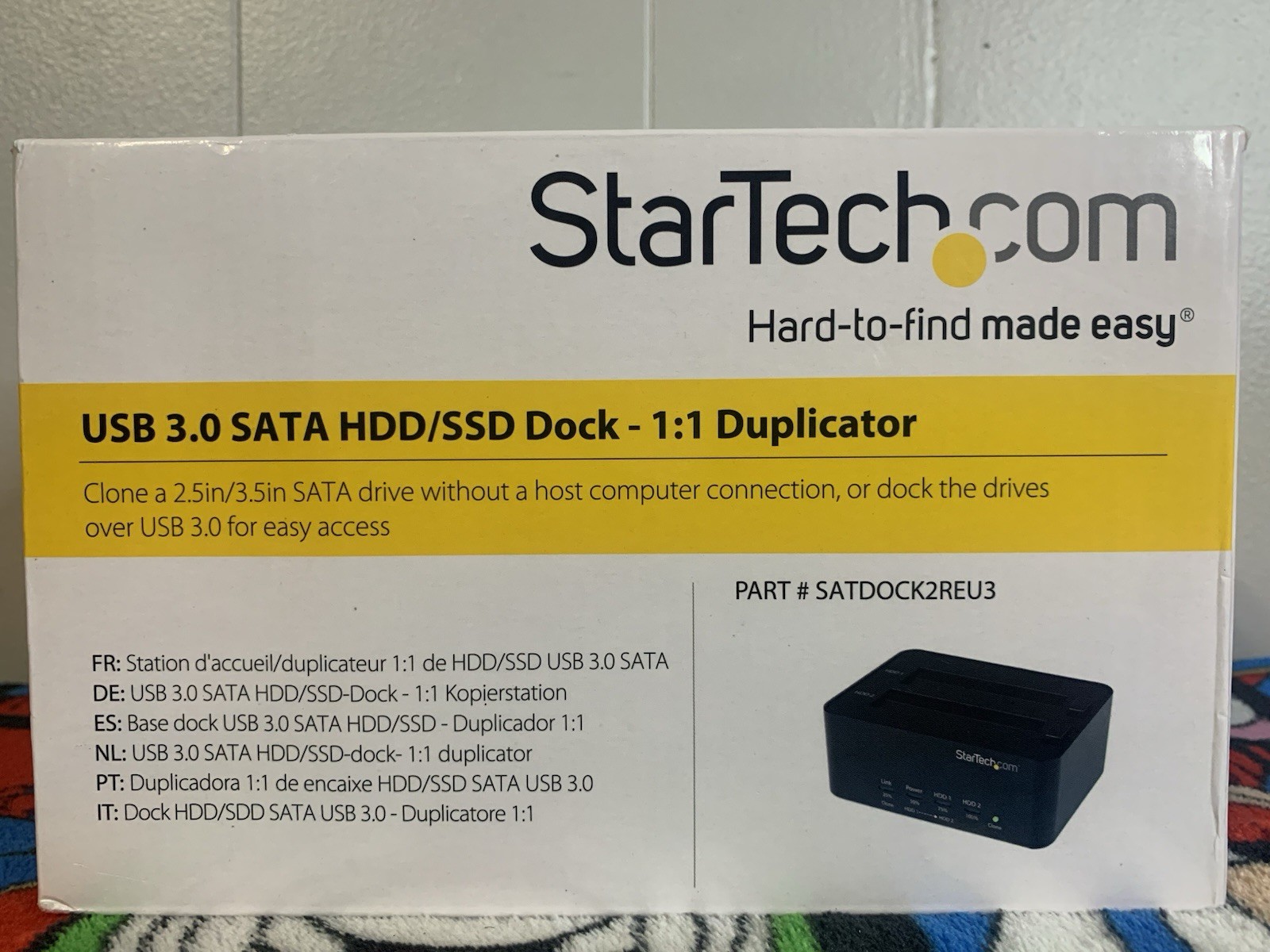 StarTech 3.0 SATA HDD/SSD Dock 1:1 Duplicator SATDOCK2REU3