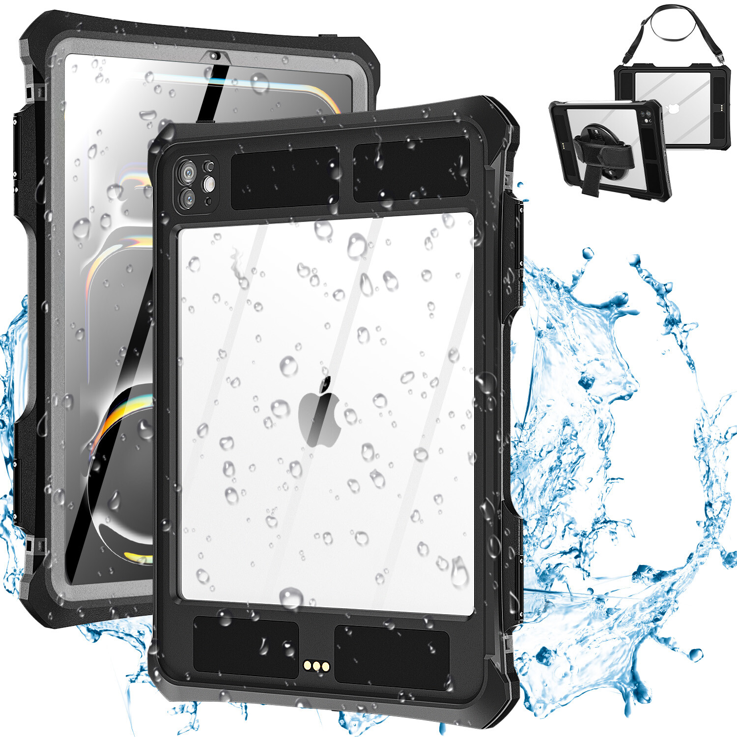 Waterproof Case for iPad Pro 11 Inch 2024 5th Drop Shockproof 360° Stand Cover