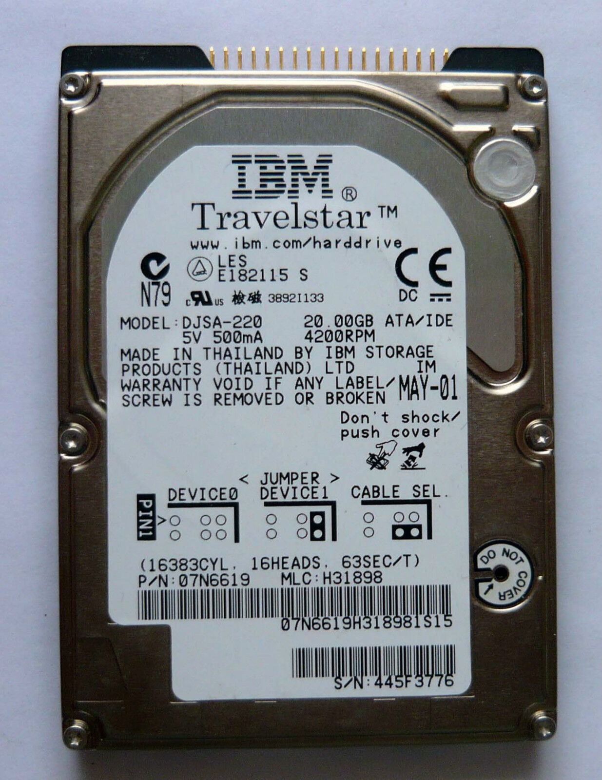 IBM TravelStar DJSA-220 20GB 2.5