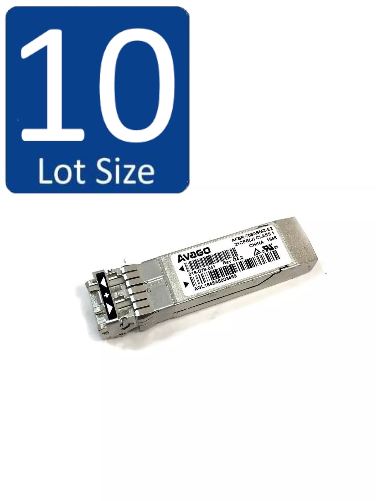 LOT OF 10 Avago AFBR-709ASMZ-E2 850NM 10GBASE 019-078-041
