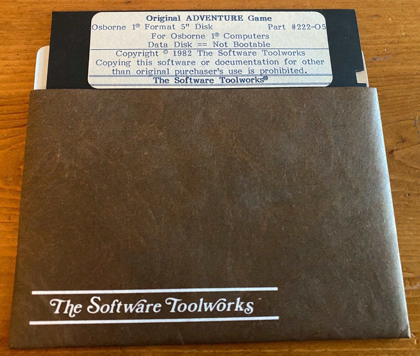 1980 Original Adventure Game The Software Toolworks Osborne Computer 5.25