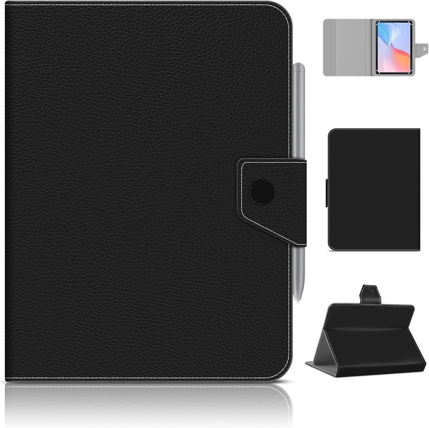 Case for 8.0-8.7 inch Tablet, Travel Portable Protective Folio with Stand Shell
