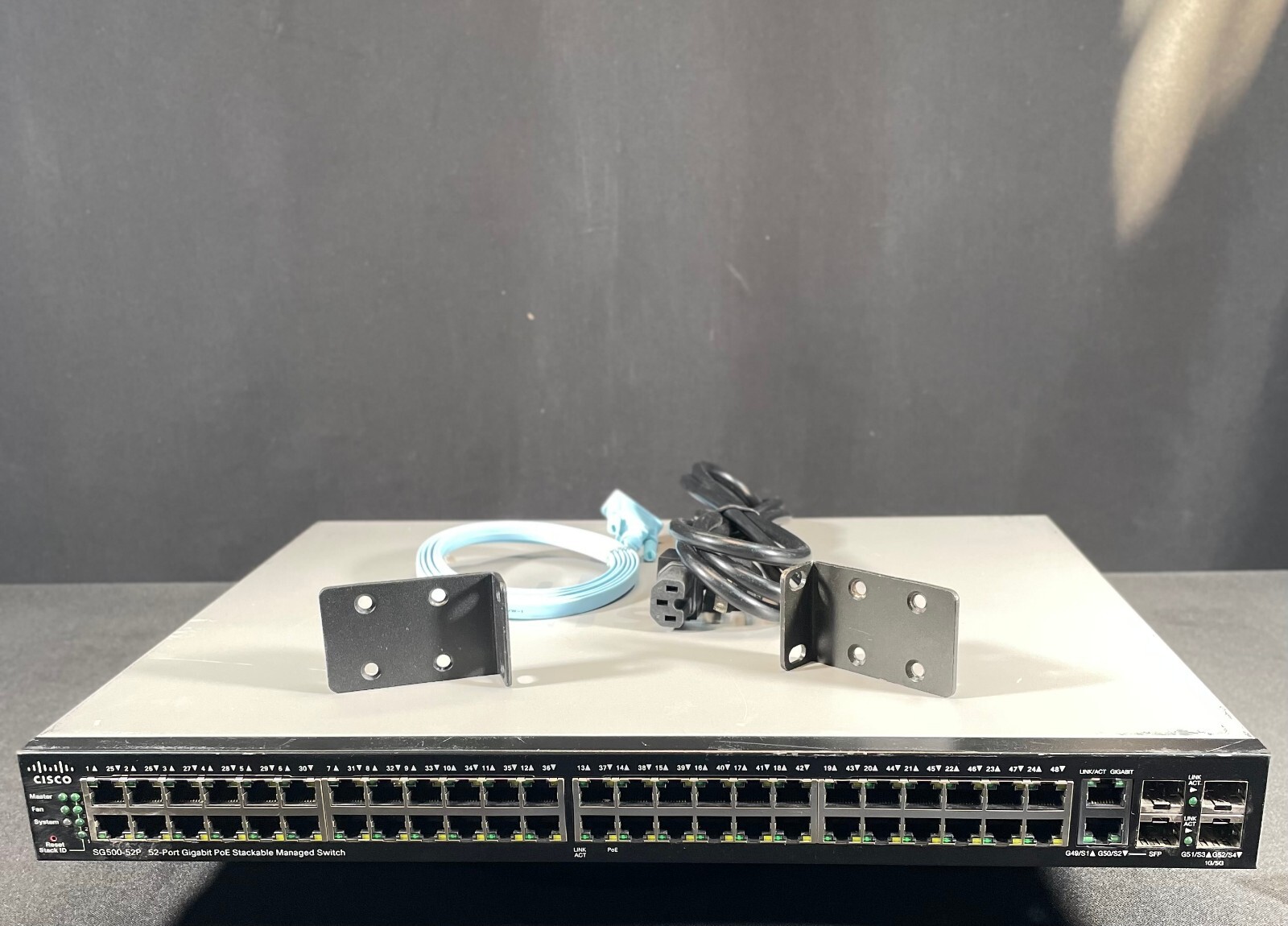 Cisco SG500-52P-K9 52 Port Gigabit PoE Network Switch - Same Day Shipping