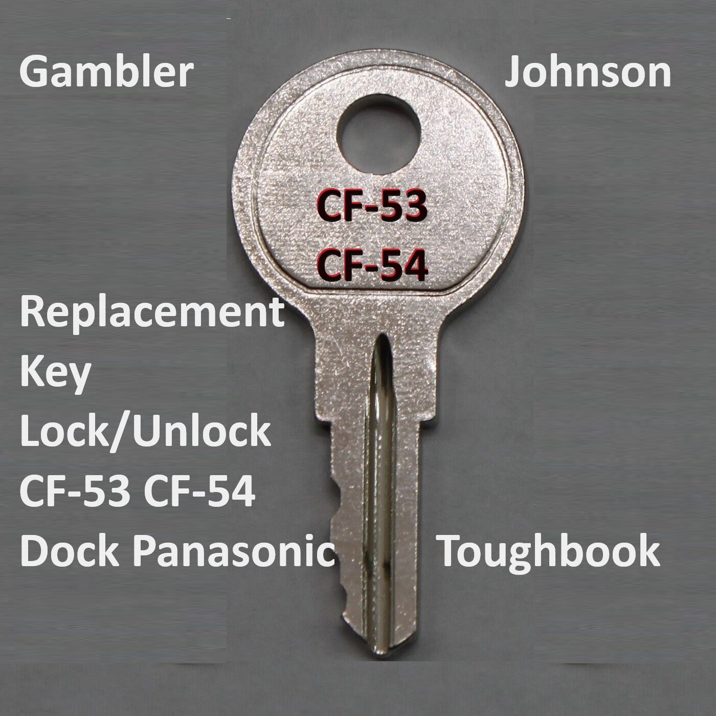 Gambler Johnson Key Lock/Unlock CF-53 CF-54 CF-19 Dock Panasonic Toughbook