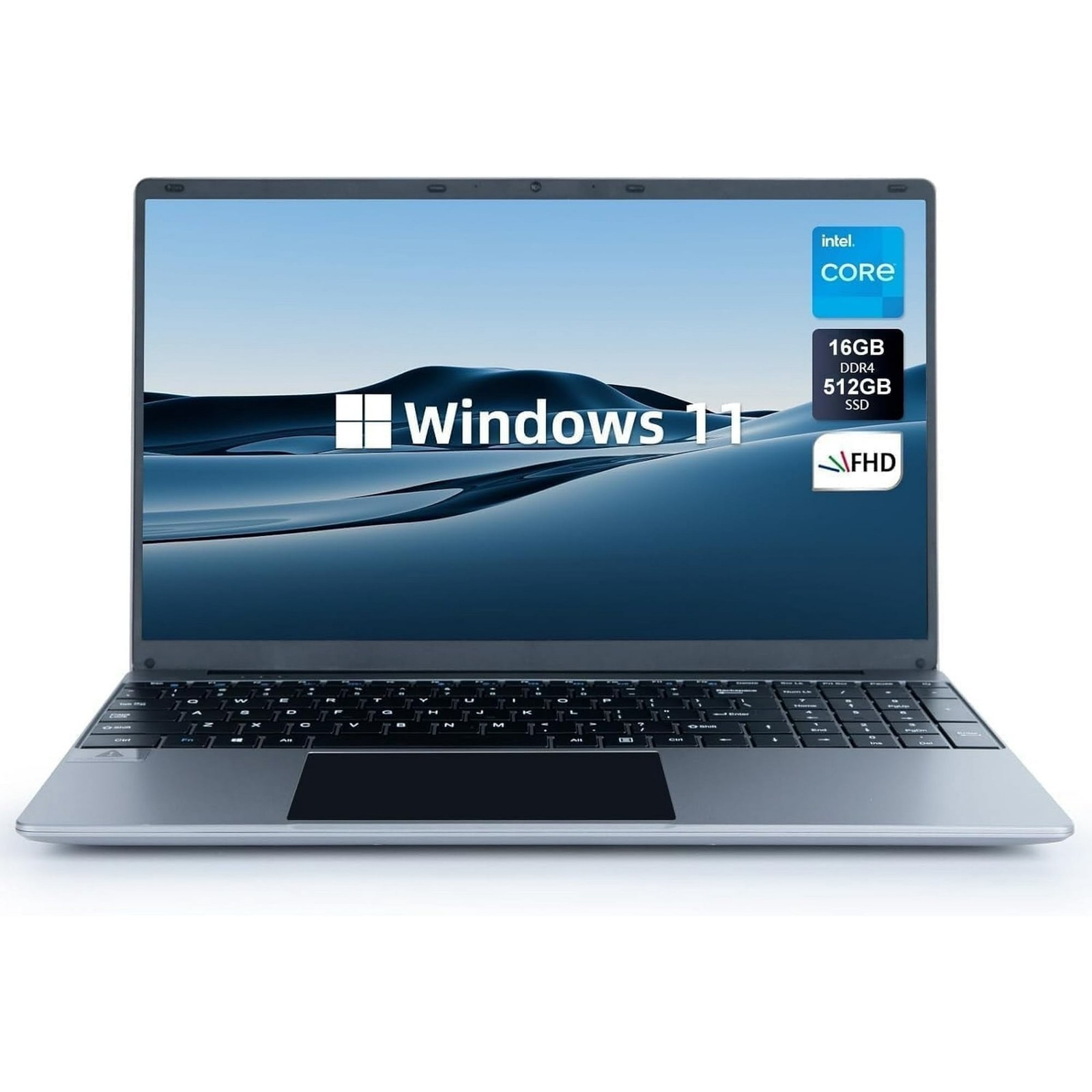 3pcs 15.6 inch Laptop 16GB+512GB Windows 11 Computers WiFi, Bluetooth, Type-C