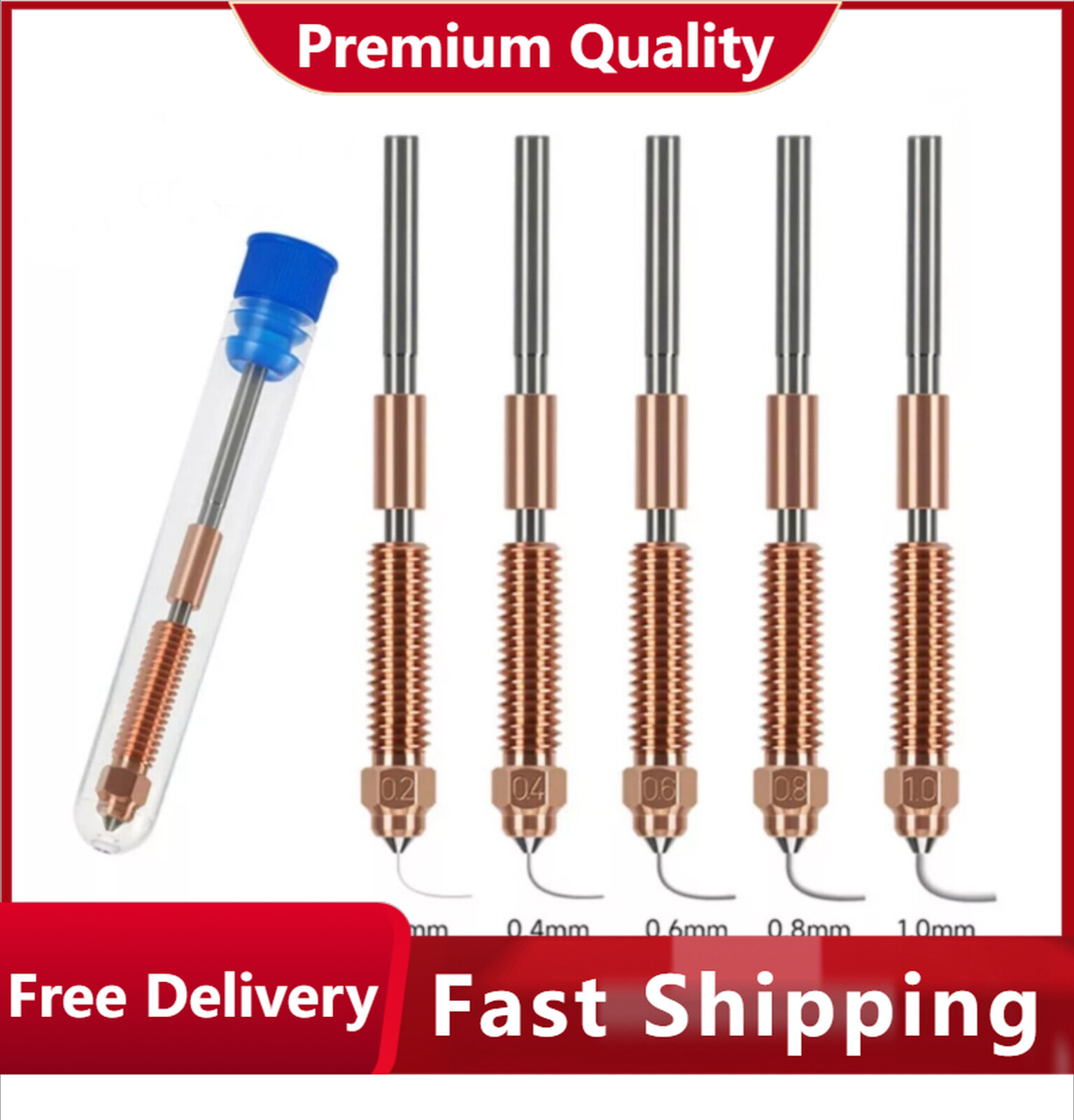 0.2/0.4/0.6/0.8 mm"Unicorn" Quick-Swap Nozzle Kit For Creality K1C Swift Install