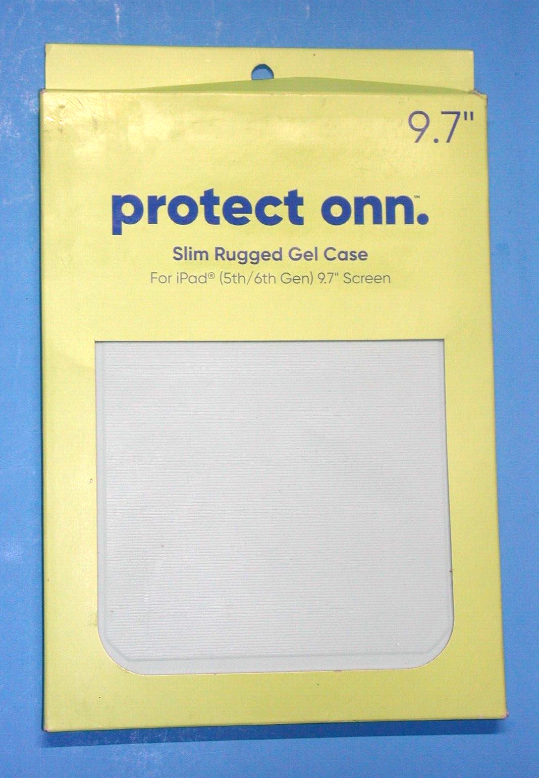 Protect ONN Slim Rugged Gel Case for iPad (5th/6th Gen) 9.7" Light Blue
