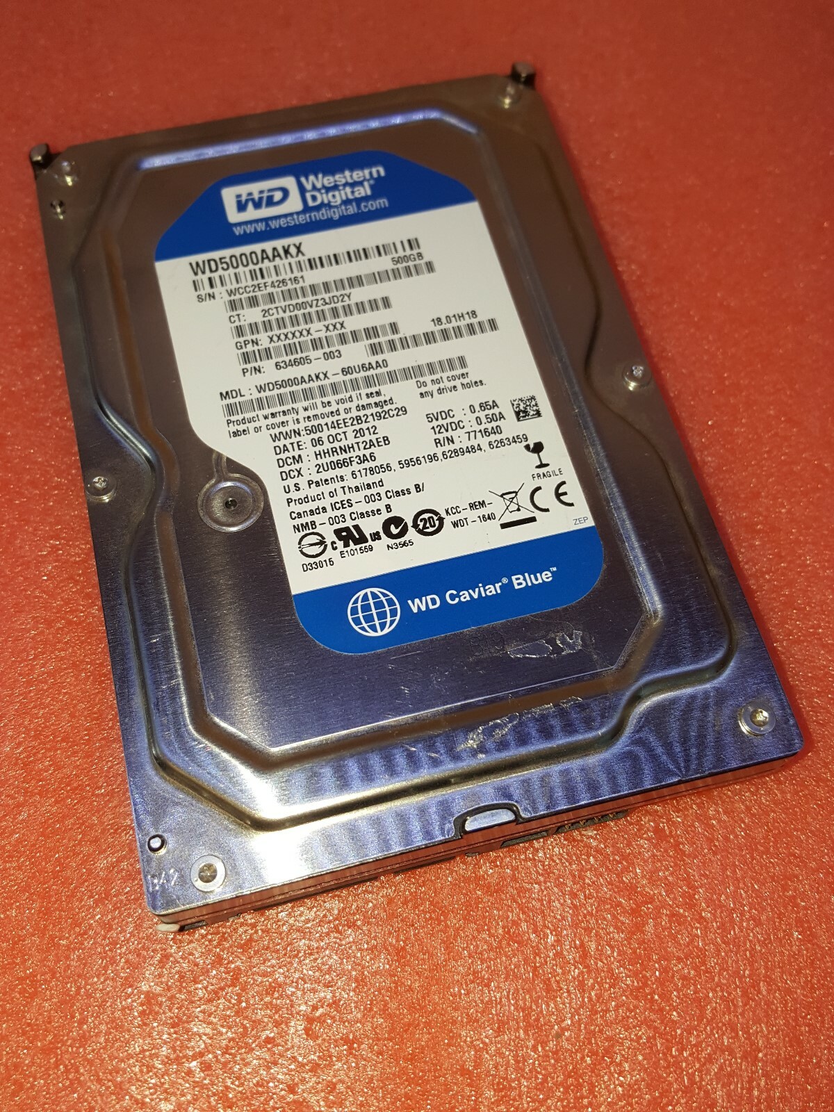 HP Pavilion S5580t - 500GB Hard Drive - Windows 7 Home Premium 64 
