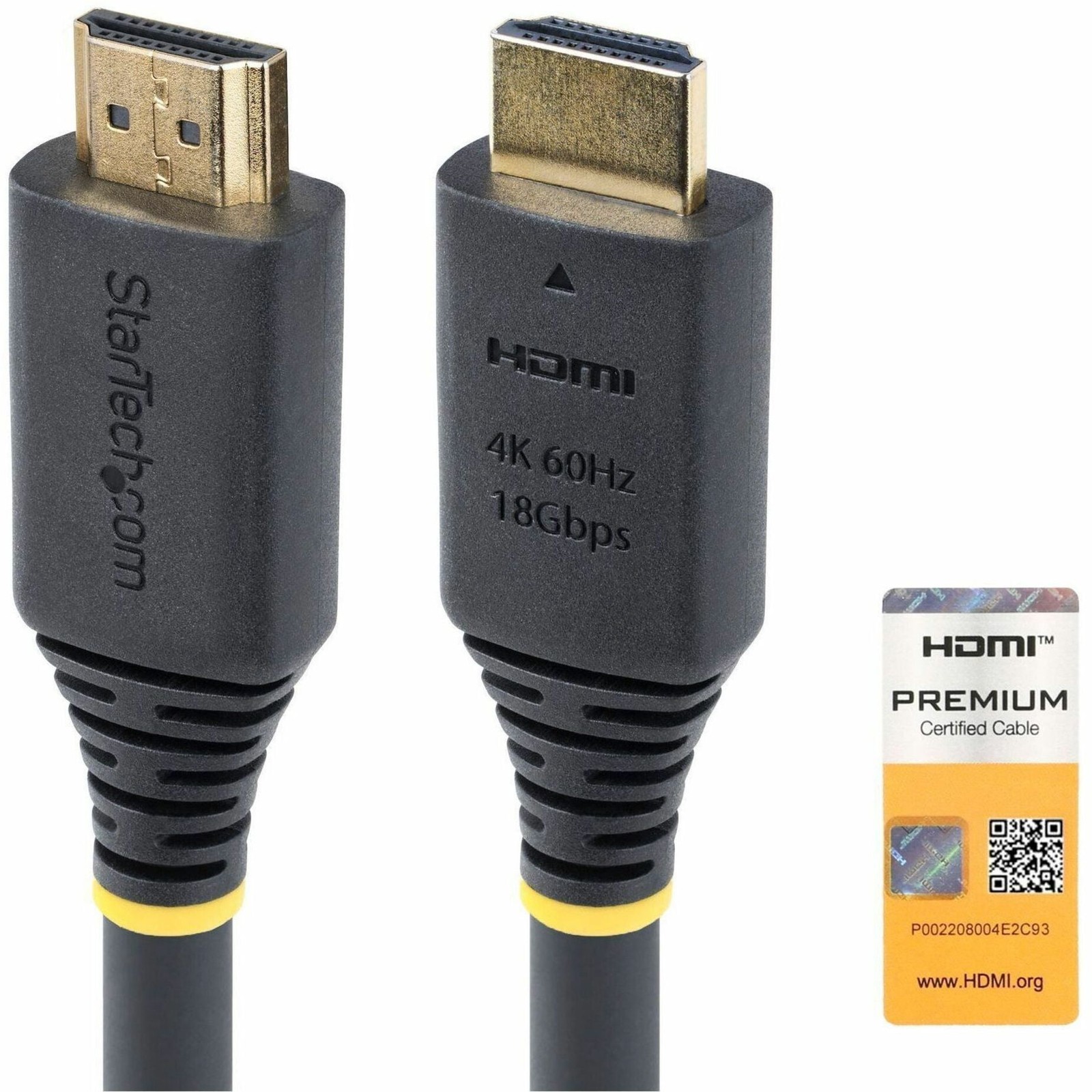 StarTech HDMI2CABLE4K605M 5m High Speed HDMI Cable 4K 60Hz