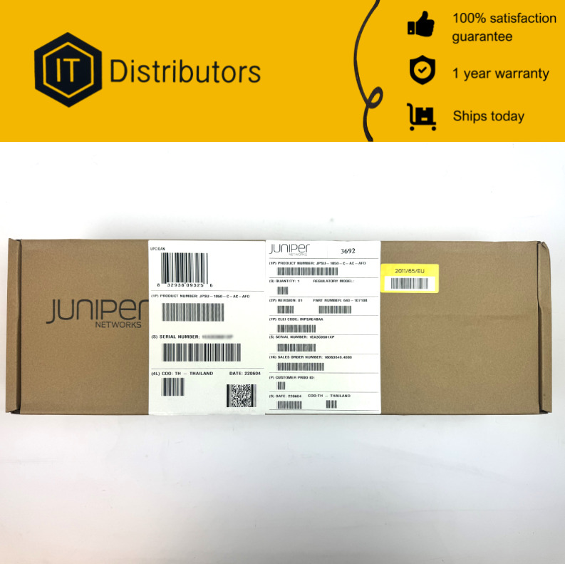 Juniper JPSU-1050-C-AC-AFO / New / 1 Year Warranty / SHIPS TODAY