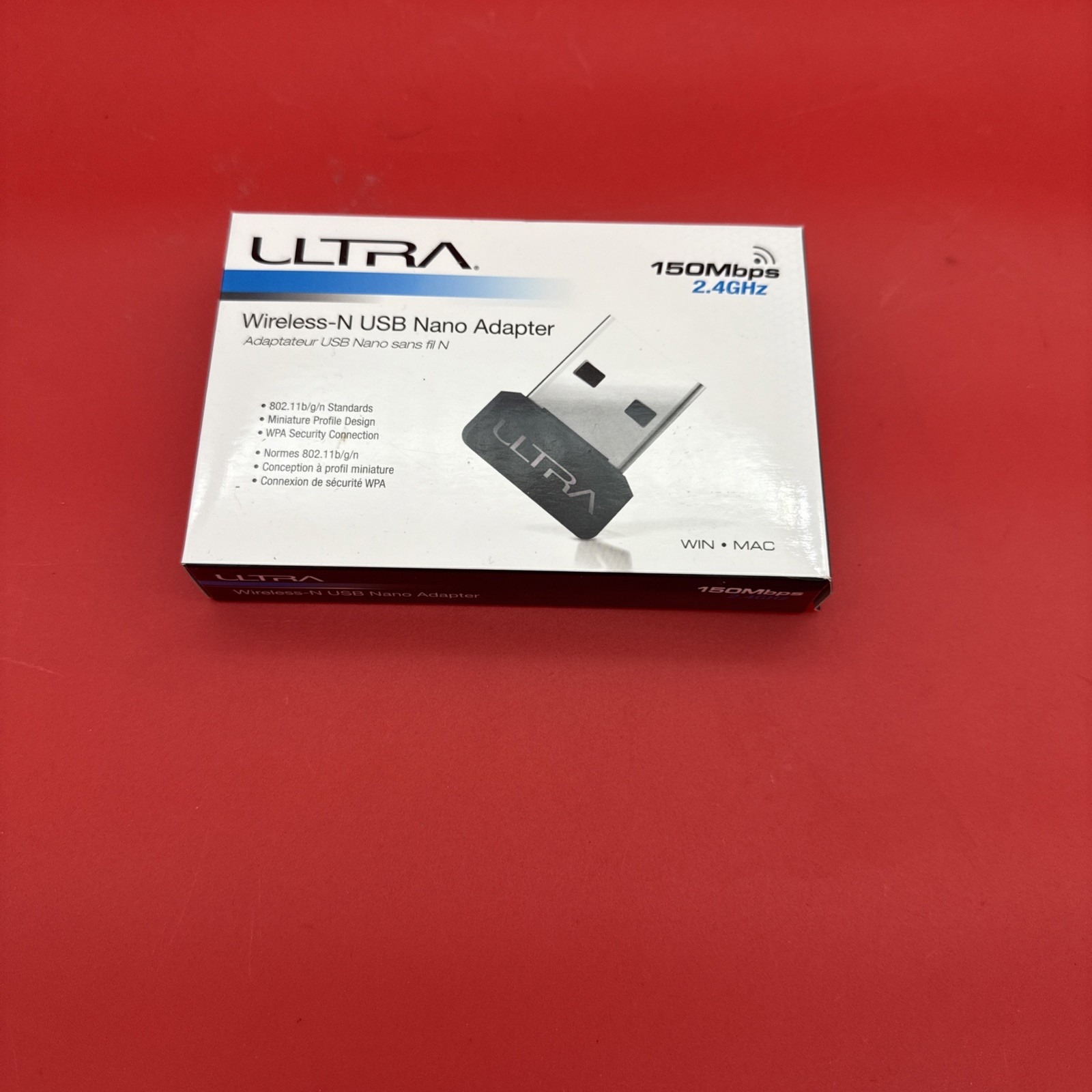 NEW ULTRA Wireless N USB Adapter 300Mbps 2.4GHz U12-43870 Windows Mac