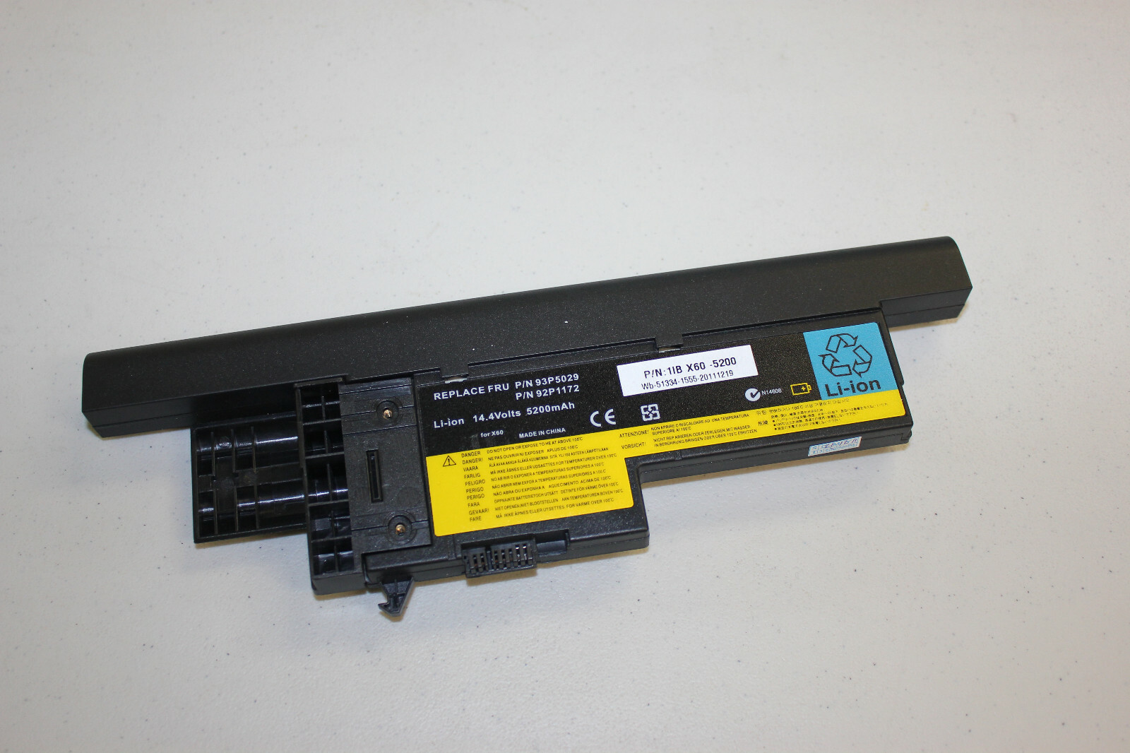 5200MAH Battery For Lenovo IBM ThinkPad FUR P/N 93P5029 P/N 92P1172