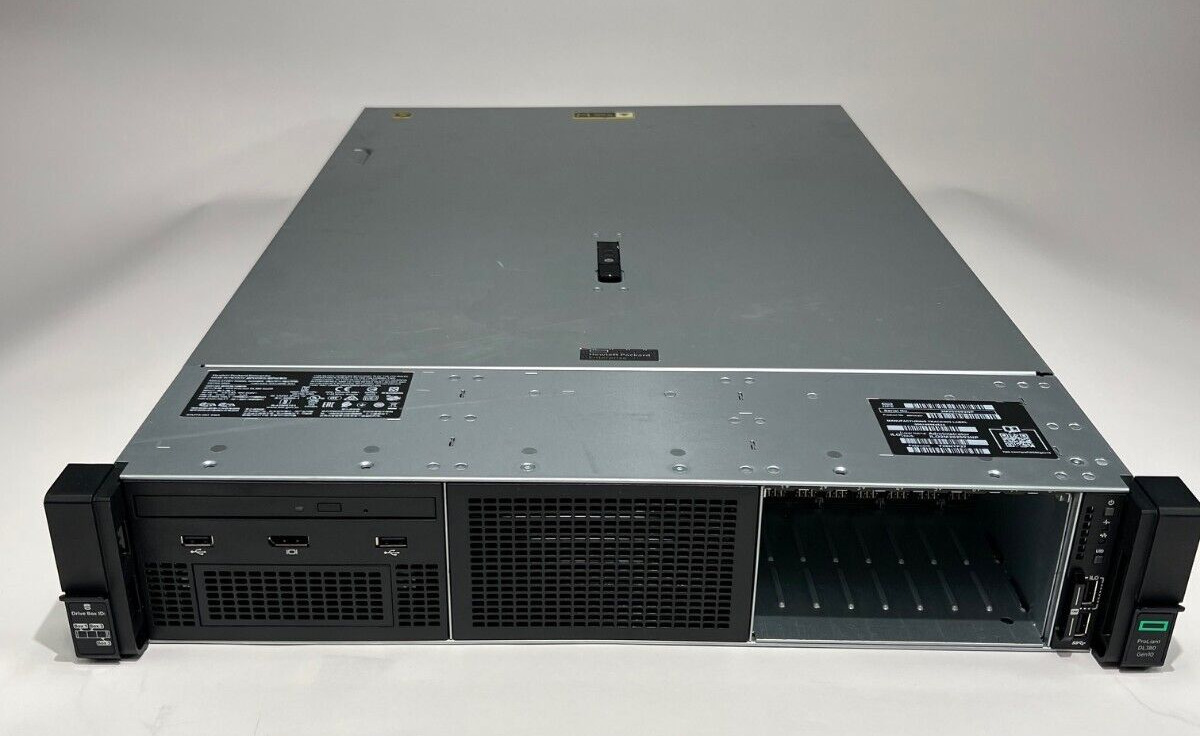 HP Proliant DL380 G10 2U 8Bay SFF Server 2x PS with Heat Sinks CTO