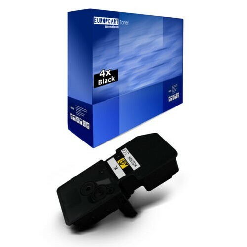 4x Europcart Cartridge Black XXL for Kyocera Ecosys P-5021-cdw M-5521-cdw