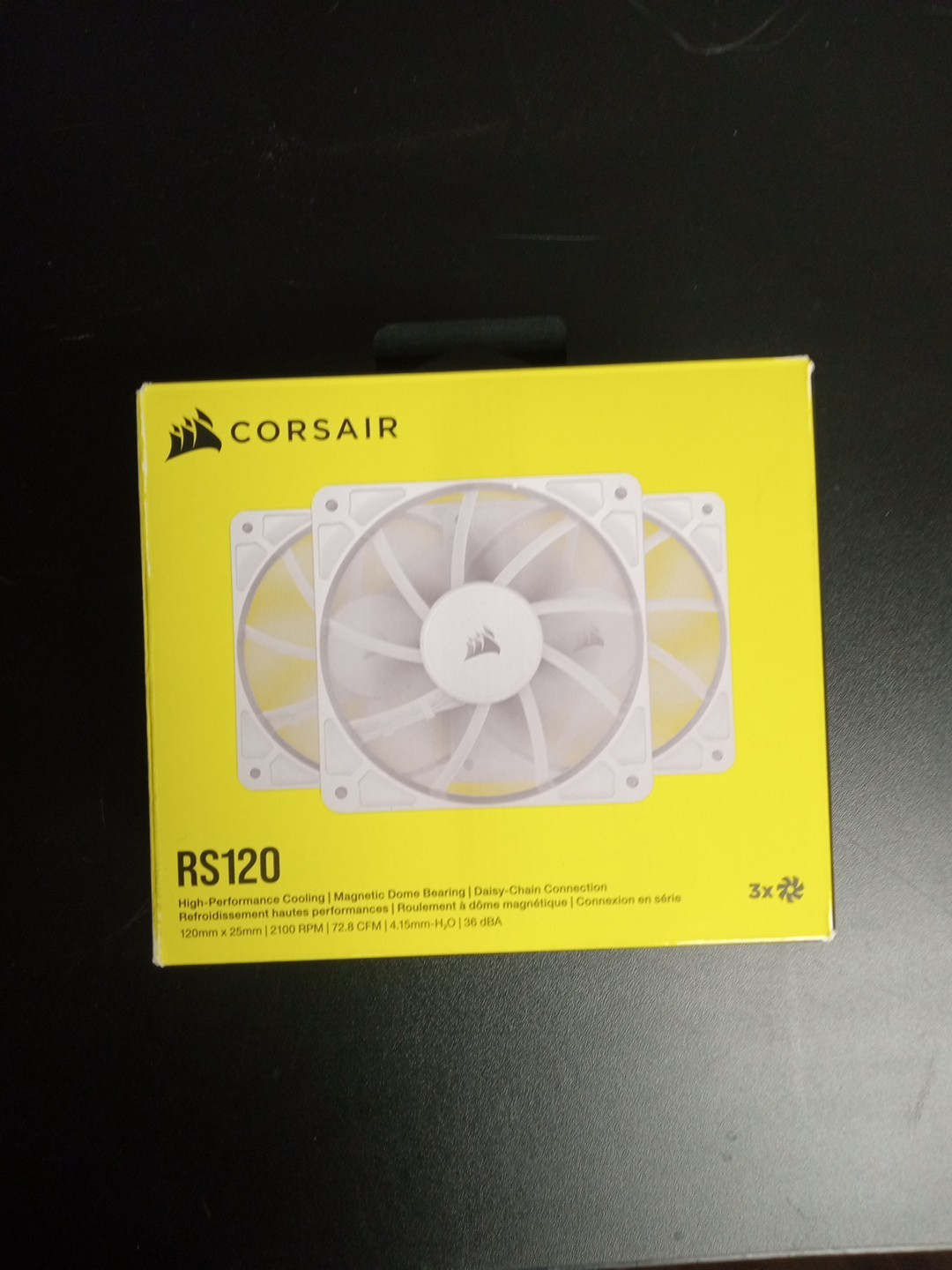 Corsair RS120 High Performance Cooling 3 Pack 120mm X 25mm