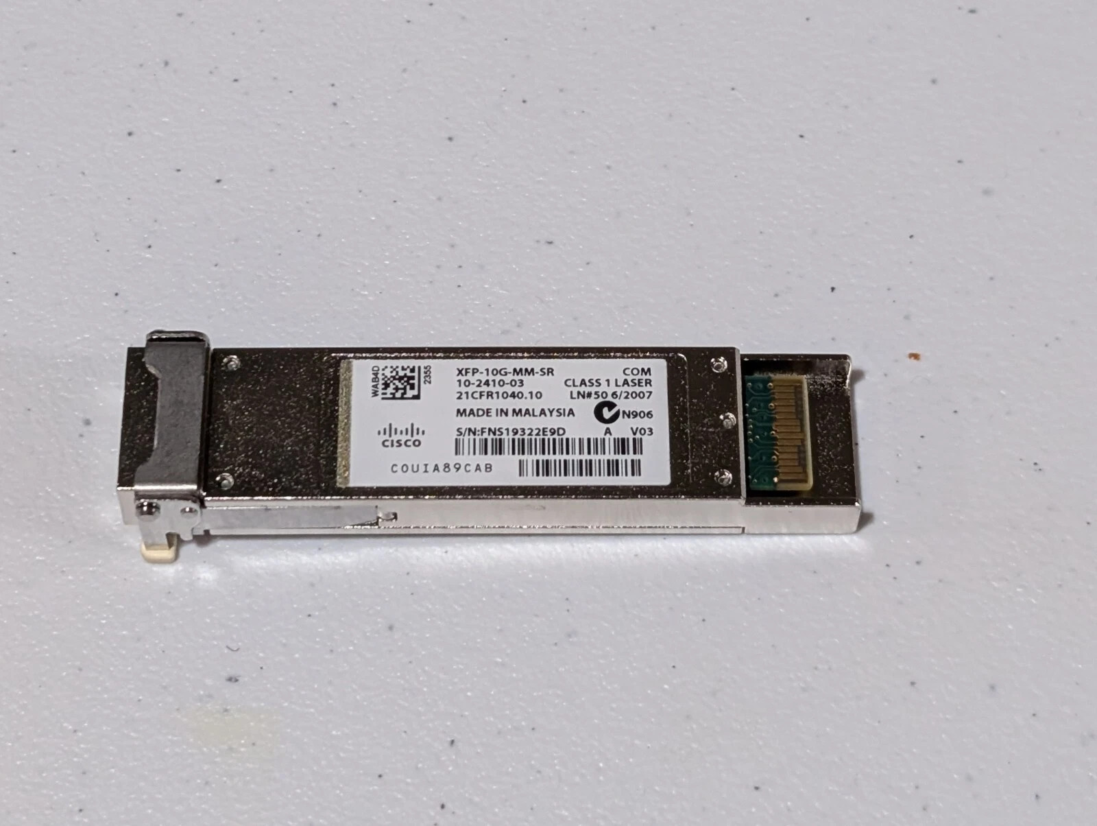 Genuine Cisco XFP-10G-MM-SR 10Gbe XFP Fiber Transceiver Module