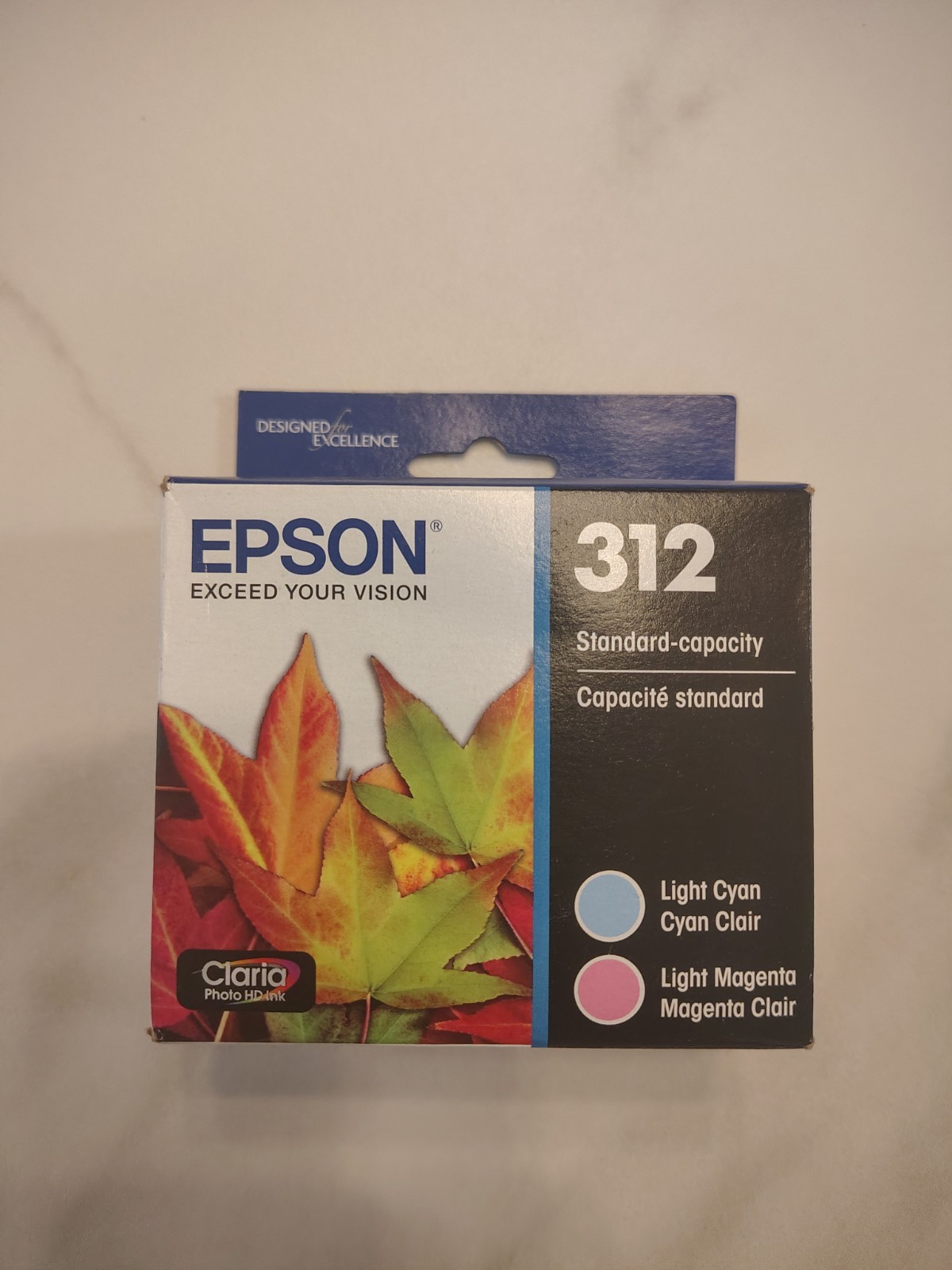 Genuine Epson 312 Standard Capacity Ink Cartridges 2 Color C/M 11/2028 NEW