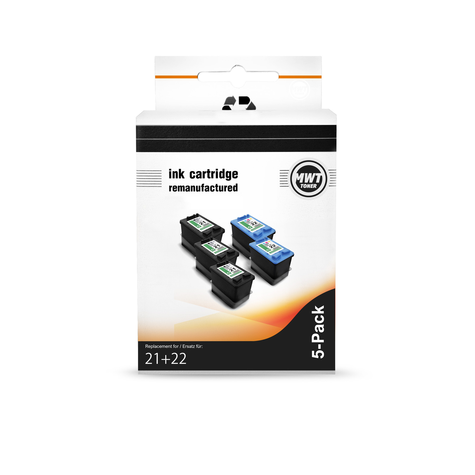 5X MWT Ink 3+2 Compatible For HP PSC-1410 PSC-1415 PSC-1402 DeskJet D-1420