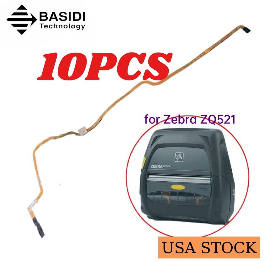 🔥US 10Pcs Bar Sensor Flex Cable For Zebra ZQ521 Printer (P/N: P1107244-101) 🔥