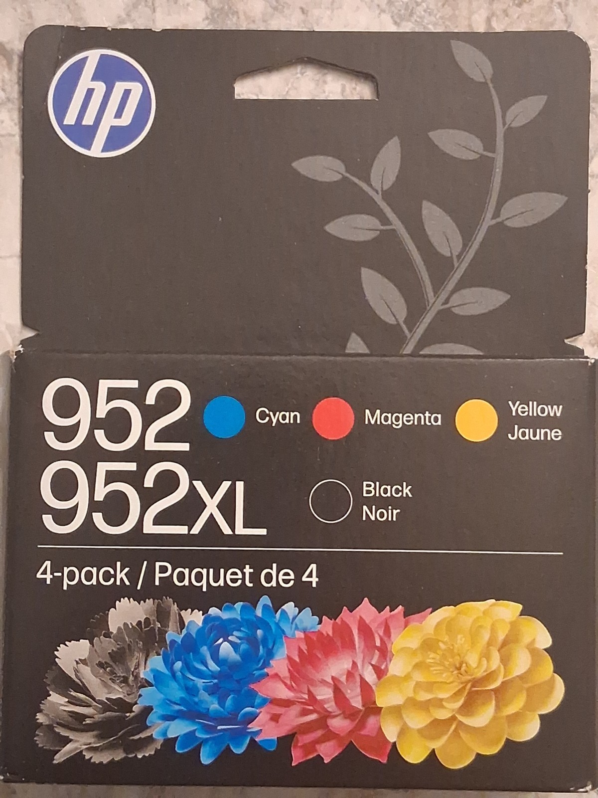 HP 952XL BLACK 952 TRI-COLOR GENUINE  INK CARTRIDGE COMBO   EXP 10/27-05/28 NEW