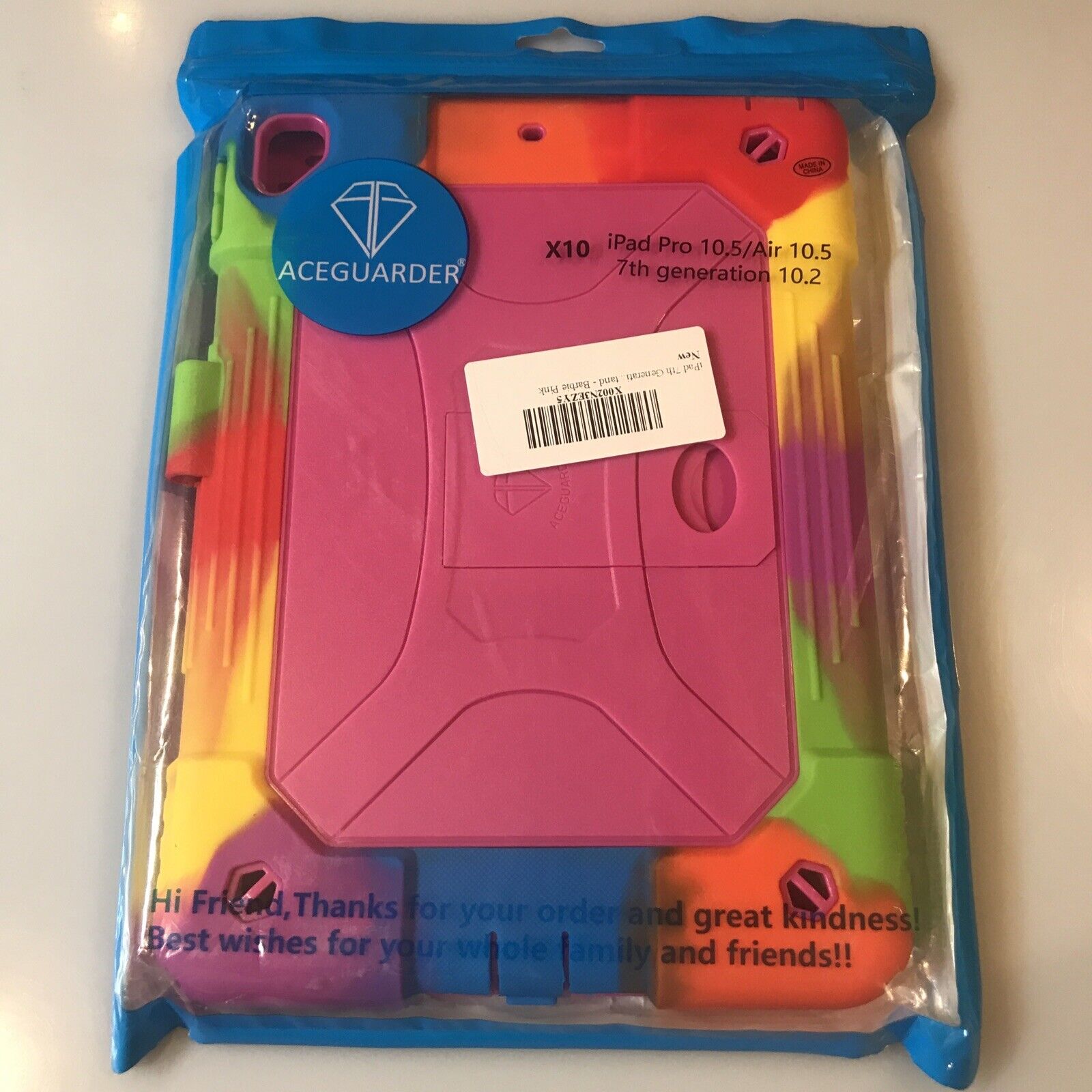 ACEGUARDER iPad case set X10 iPad Pro 10.5/Air 10.5 7th generation 10.2 Tie Dye