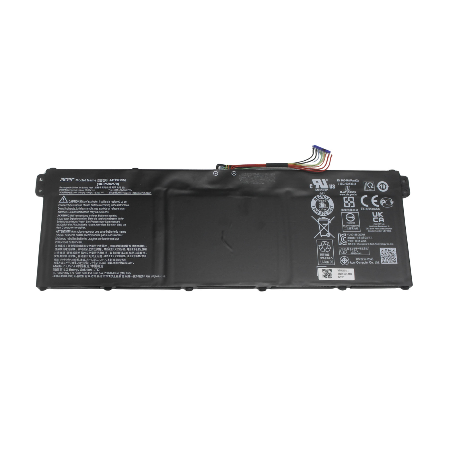 KT.0030G.024 ACER BATTERY 4820MAH 56WH 11.61V CHROMEBOOK SPIN 713 CP713-3W-5102