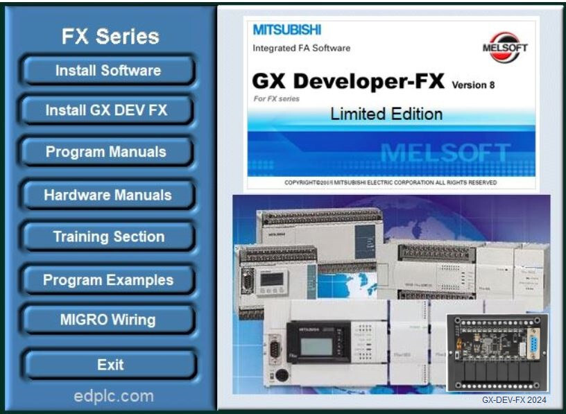 Starter Kit PLC Controller Migro DIN Developer Ladder Logic Programming Software