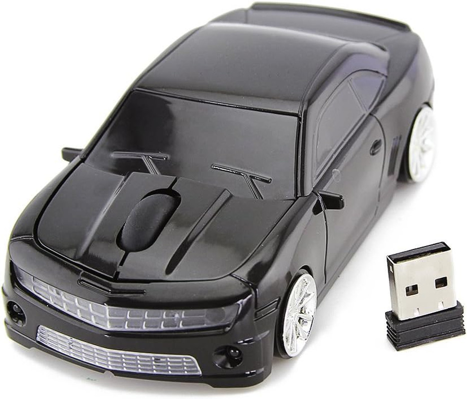 for CL Racing Sports Car Mouse Wireless Mice Computer Laptop PC Optical Mouse (B