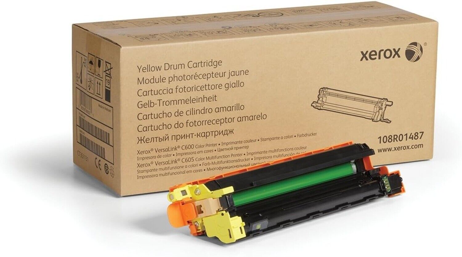 Genuine Xerox Genuine Yellow Drum Cartridge 108R01487 - 40 000 Pages for Use in