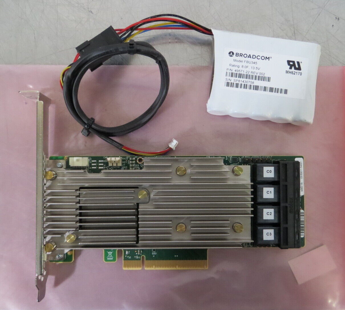 T190618 Dell 42PDX Broadcom 9460-16i RAID Controller w/ 5RCWJ FBU345 BBU