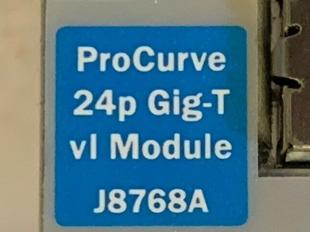 ⭐️HP  ProCurve J8768A 24-Ports Plug-in Module Ethernet Switch 