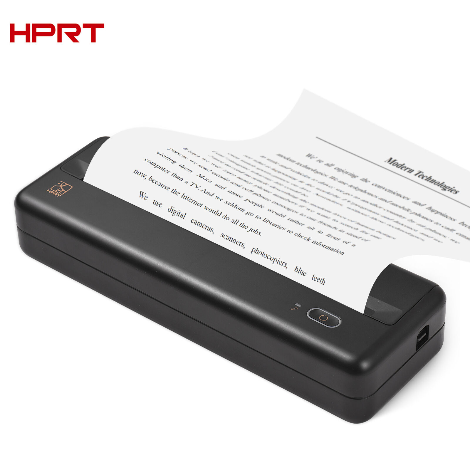HPRT MT810 Portable Printers Wireless for Travel Bluetooth Thermal Printer P8V1