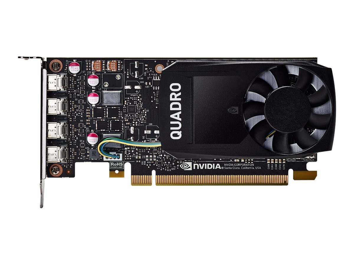 NVIDIA Quadro P1000 4GB GDDR5 Graphics Card - 4x Mini DisplayPort