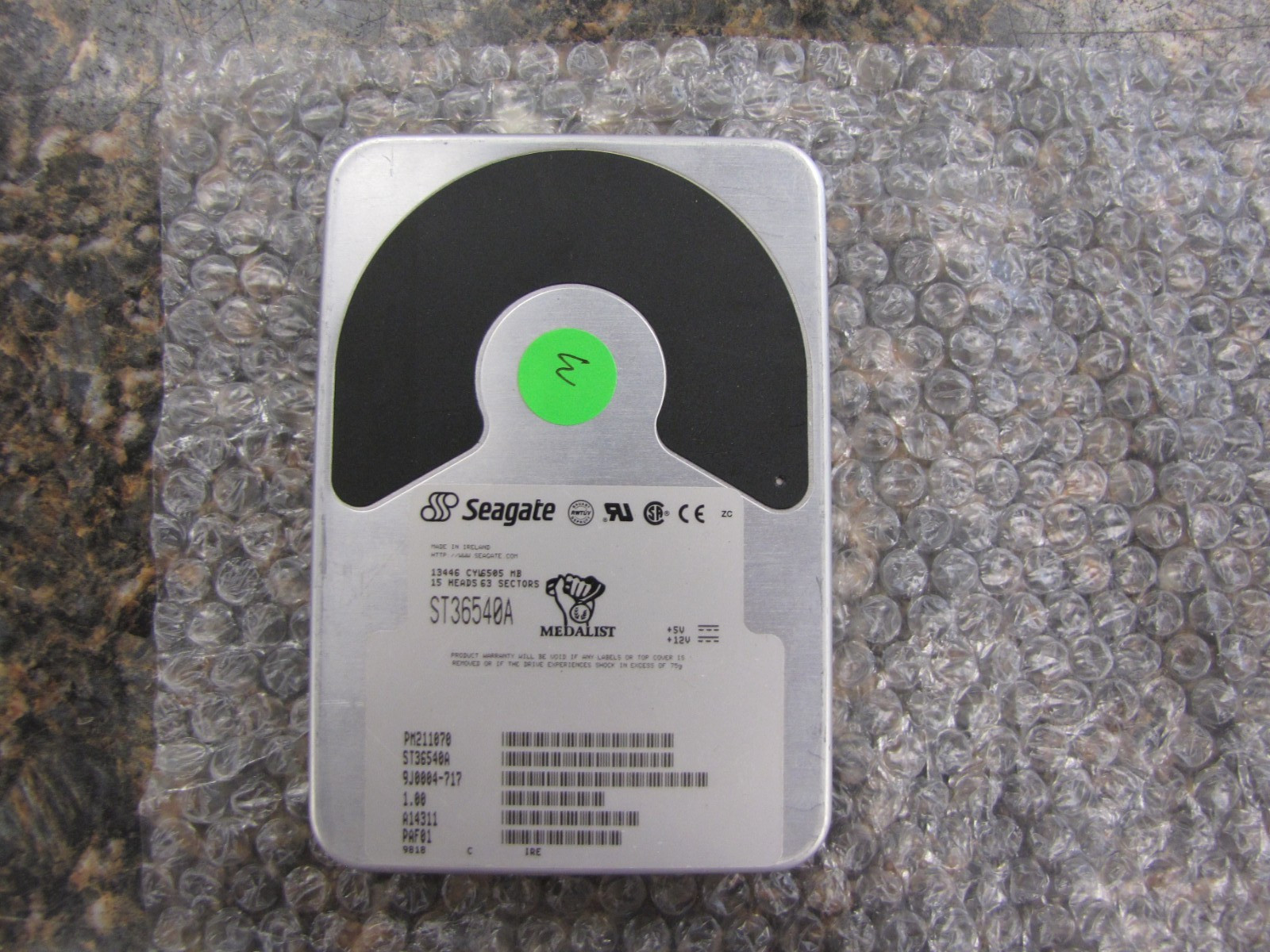 Seagate Medalist 6.5GB ST36540A 4500RPM ATA-33 3.5-inch Hard Drive TESTED WORKS