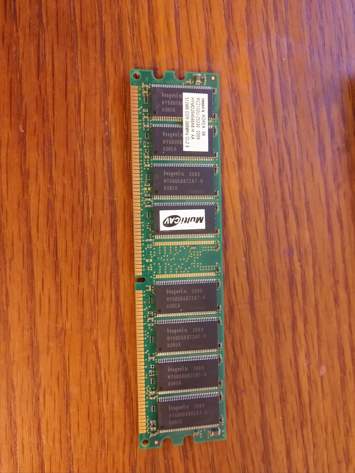 HYNIX RAM 512MB PC2100U - 25330 DDR 266MHz CL2.5 HMD264646A8-H AA