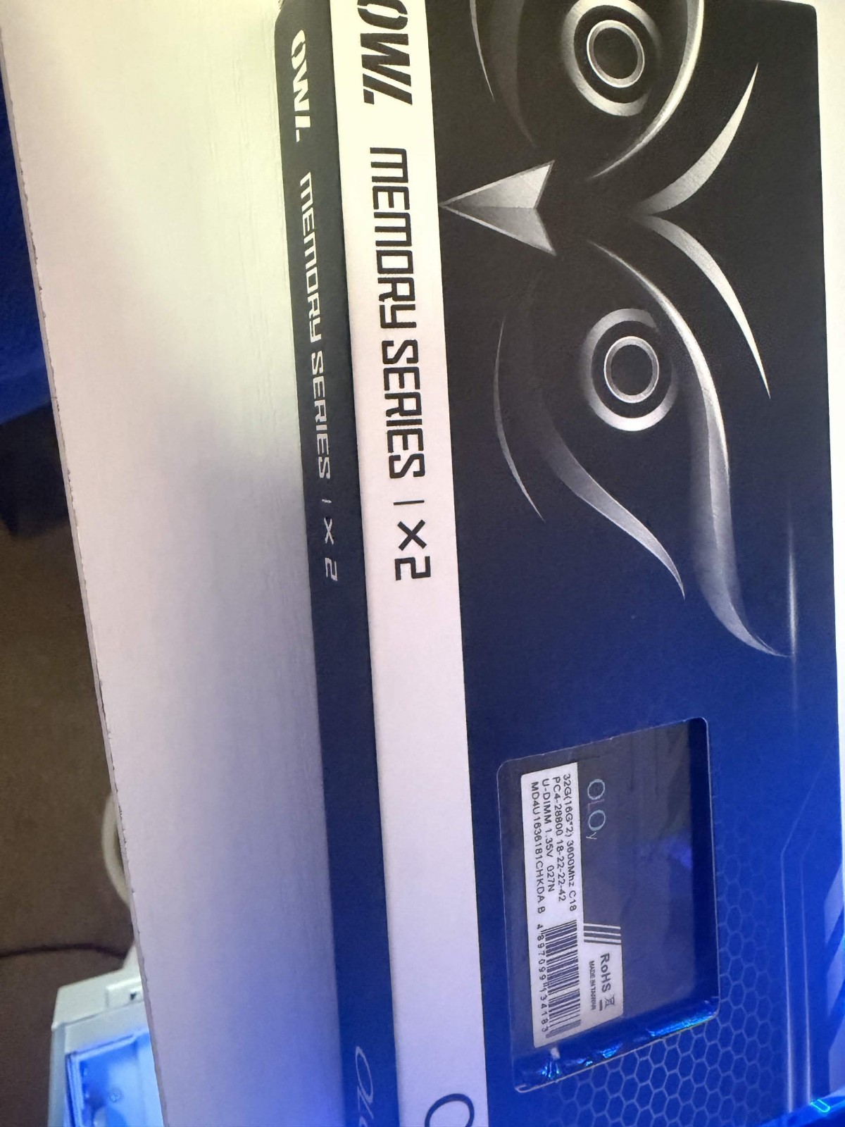 OLOy OWL 32GB (2 x 16GB) DDR4 3600MHz CL18 Desktop Memory RAM Kit - New
