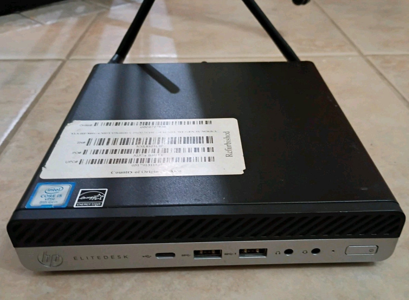 HP EliteDesk 800 G4 65W Mini | i5-8500 8GB Ram NO SSD SSD TESTED WORKS