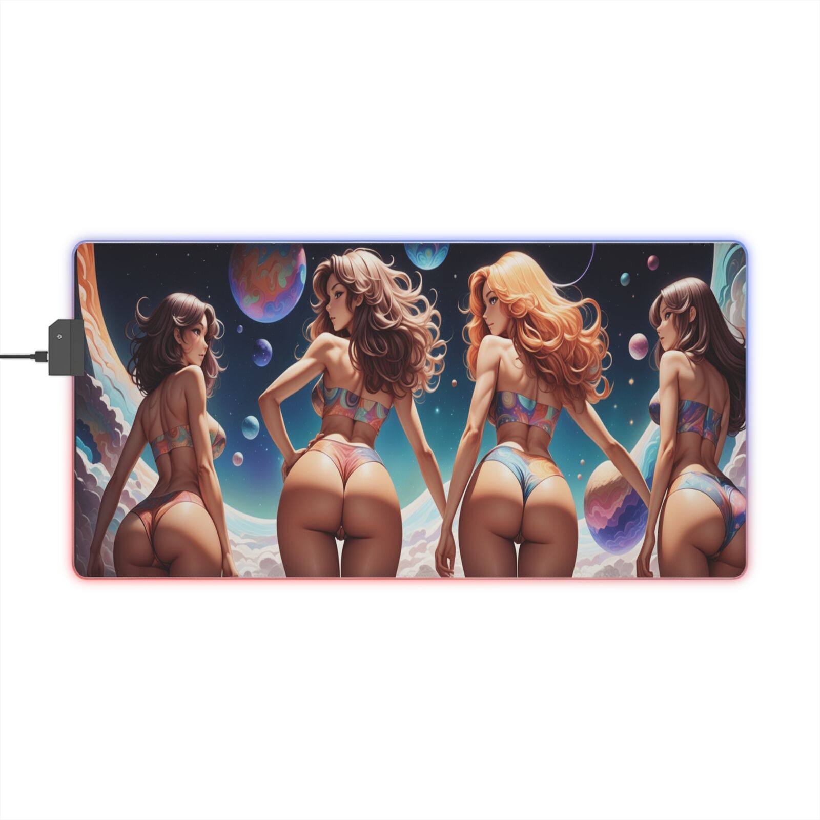 LED Gaming Mouse Pad anime sexy hot anime girl cute 
