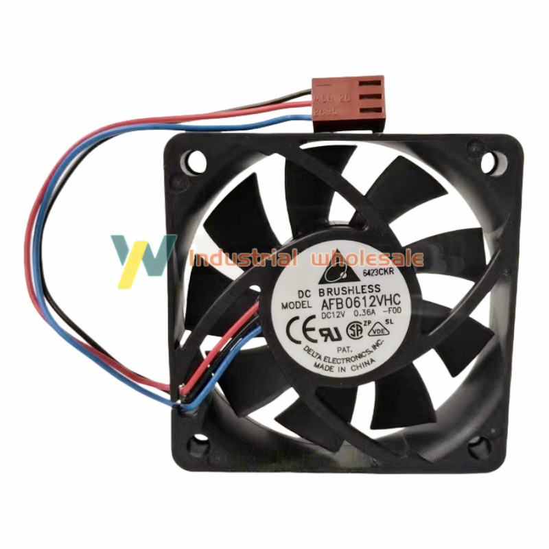 1pc new Delta AFB0612VHC-F00 Fan 6CM 12V 0.36A 3pin 60*60*15mm AFB0612VHCF00